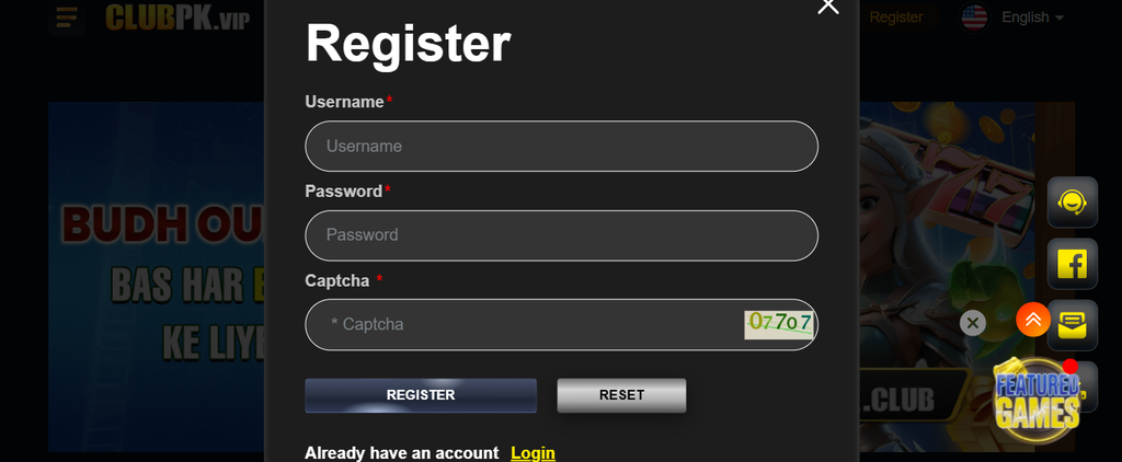 How to Register a New Account